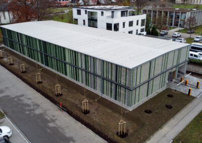 Neubau eines Holzparkhauses im Gewerbegebiet Augsburg