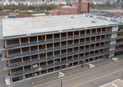 Neubau eines Holzparkhauses für ein Ärztehaus