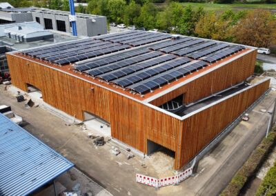 Neubau eines Holzparkhauses für das Bauindustriezentrum Nürnberg