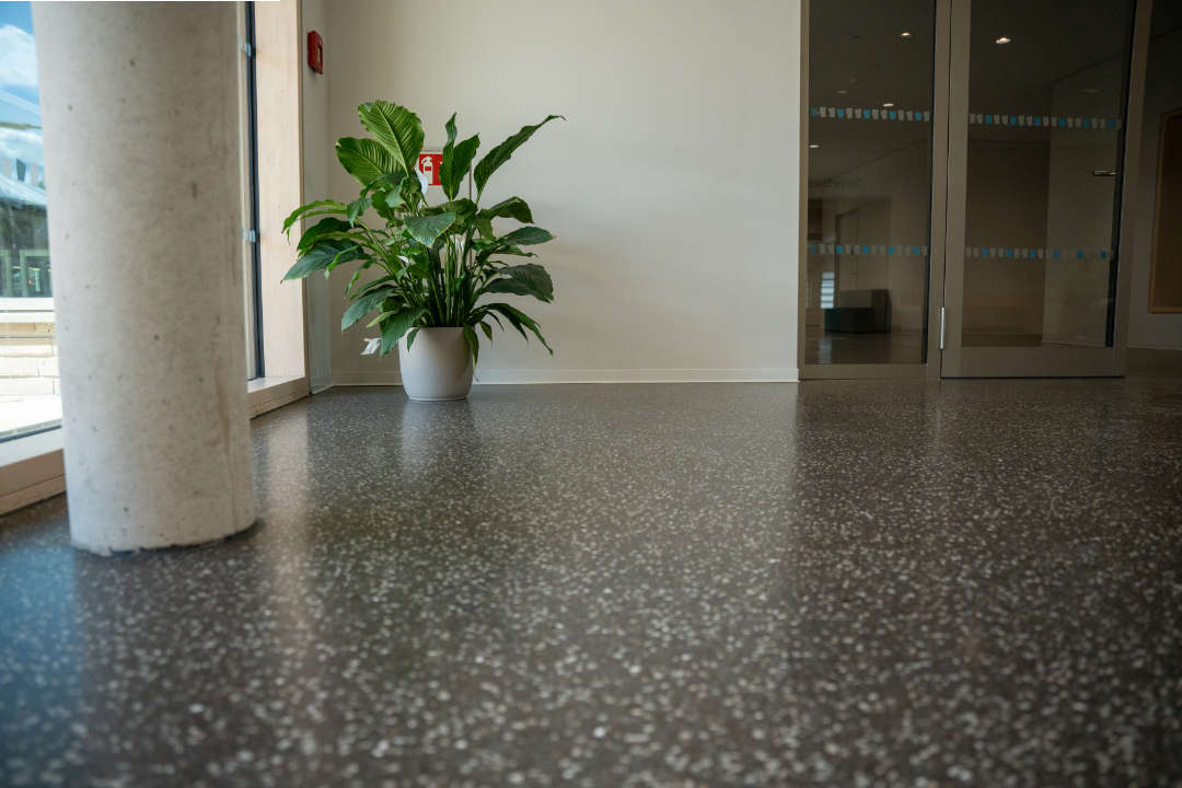 terrazzo in einer schule
